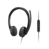 Lenovo Wired VoIP Headset 5000 (Teams) | Built-in microphone | USB Type-A, USB Type-C | Black