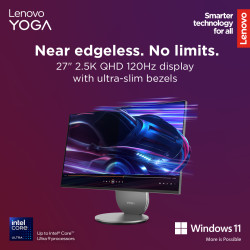 Lenovo Yoga AIO 9 27IAH10 27 QHD ULT7-255H/16GB/1TB/Intel Arc 140T/WIN11 Home/Nordic kbd/Luna Grey/2Y Warranty | Lenovo Yoga | 2