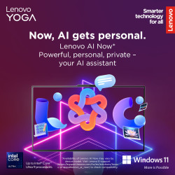 Lenovo Yoga AIO 9 27IAH10 27 QHD ULT7-255H/16GB/1TB/Intel Arc 140T/WIN11 Home/Nordic kbd/Luna Grey/2Y Warranty | Lenovo Yoga | 2