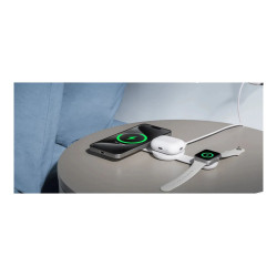 Anker MagGo Wireless Charging Station (3-in-1, Foldable Pad), White