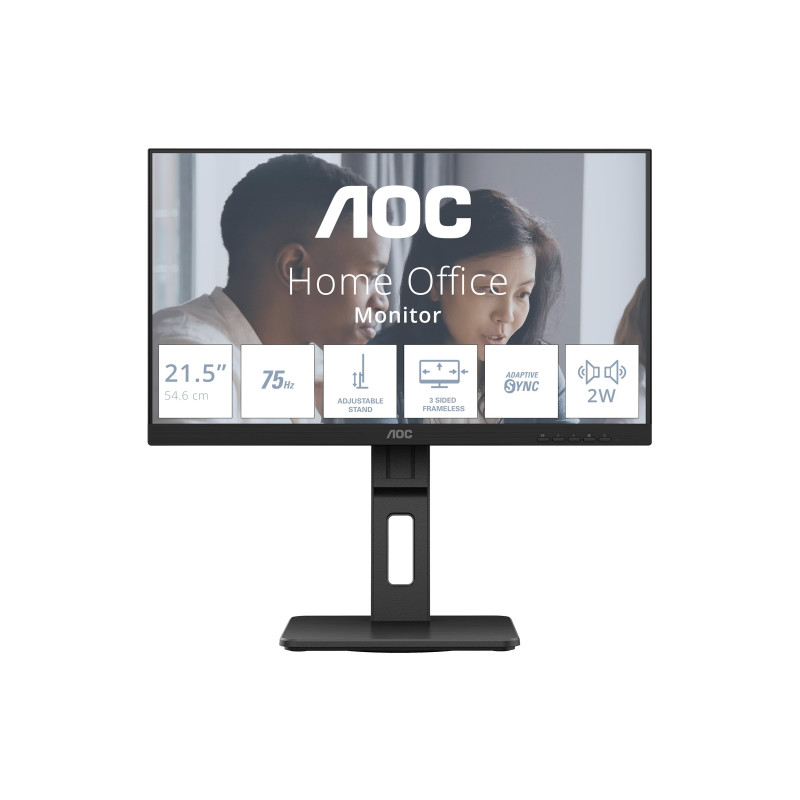 AOC | 22E2UMF | 21.5 " | VA | FHD | 16:9 | 75 Hz | 4 ms | 1920 x 1080 pixels | 250 cd/m | Black