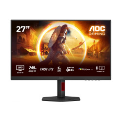AOC | Q27G4ZR | 27 " | Fast IPS | QHD | 16:9 | 240 Hz | 1 ms | 2560 x 1440 pixels | 400 cd/m | HDMI ports quantity 2 | Black
