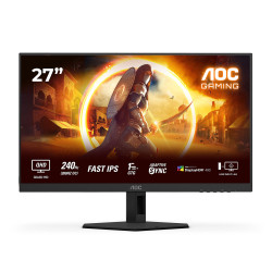 AOC | Q27G4ZR | 27 " | Fast IPS | QHD | 16:9 | 240 Hz | 1 ms | 2560 x 1440 pixels | 400 cd/m | HDMI ports quantity 2 | Black