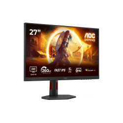 AOC | Q27G4ZR | 27 " | Fast IPS | QHD | 16:9 | 240 Hz | 1 ms | 2560 x 1440 pixels | 400 cd/m | HDMI ports quantity 2 | Black