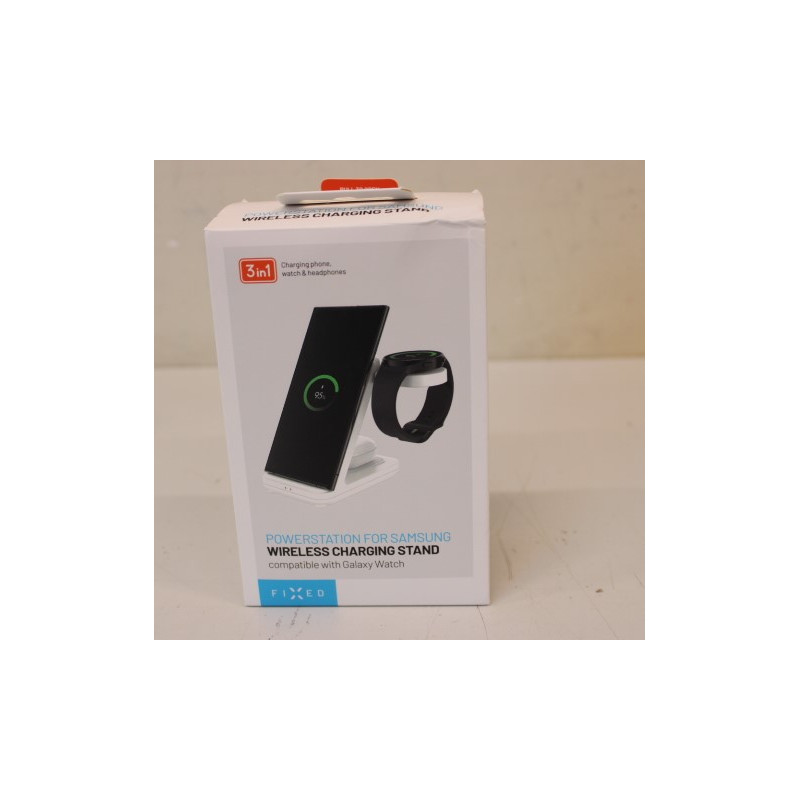 SALE OUT. FIXED Powerstation for Samsung, white | Fixed | Powerstation stand for Samsung | FIXPOS-SA-WH | DAMAGED PACKAGING, DEM