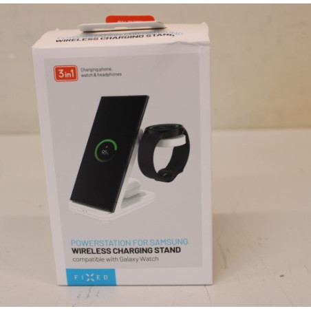 SALE OUT. FIXED Powerstation for Samsung, white | Fixed | Powerstation stand for Samsung | FIXPOS-SA-WH | DAMAGED PACKAGING, DEM