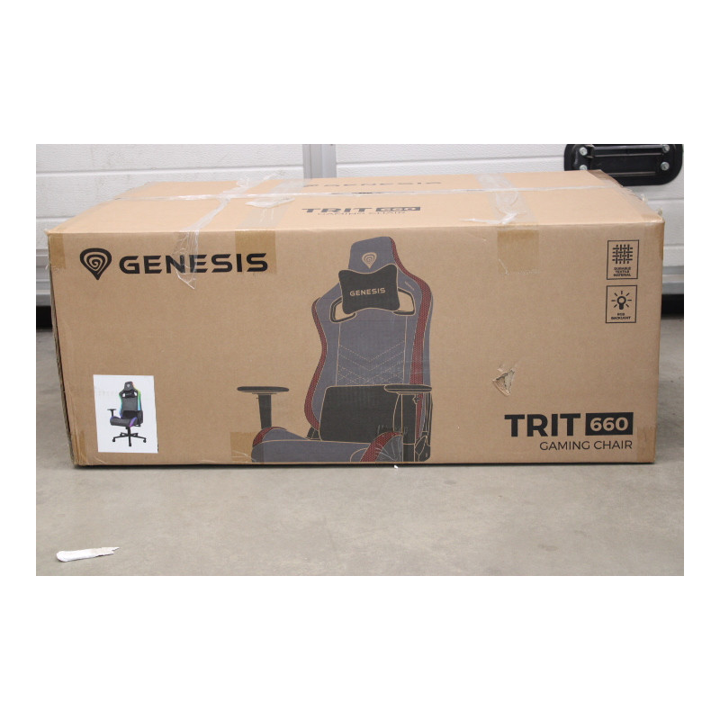 SALE OUT. Genesis Gaming Chair Trit 660 RBG, Grey | Genesis Gaming Chair | Trit 660 RBG | Grey | DAMAGED PACKAGING, USED, SCRATC