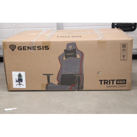 SALE OUT. Genesis Gaming Chair Trit 660 RBG, Grey | Genesis Gaming Chair | Trit 660 RBG | Grey | DAMAGED PACKAGING, USED, SCRATC
