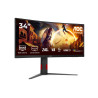 AOC | CU34G4Z | 34 " | Fast VA | WQHD | 21:9 | 240 Hz | 1 ms | 3440 x 1440 pixels | 450 cd/m | HDMI ports quantity 2 | Black