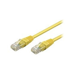 Goobay CAT 6, U/UTP | Patch cord | Yellow
