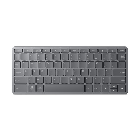 Lenovo Multi-Device Wireless Keyboard (US-ENG) | Luna Grey | Keyboard | Wireless | English | USB-C/Bluetooth
