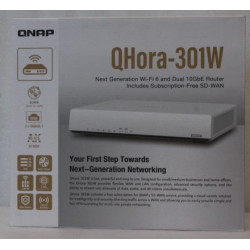 SALE OUT. QNAP QHora-301W WiFi 6 up to 3.5Gbps Speed AX optimized Quad-Core Processor 4x4 MU-MIMO & OFDMA 2* 10GbE (Multi-Gig) W