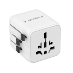 Gembird Universal travel power adapter | TPA-INT-01-W | Travel adapter