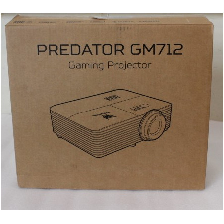 SALE OUT. Acer PREDATOR GM712 Projector, DLP, 4K UHD, 4000lm, 20000/1, HDMI, Black | Acer PREDATOR GM712 | 4K UHD (3840 x 2160) 