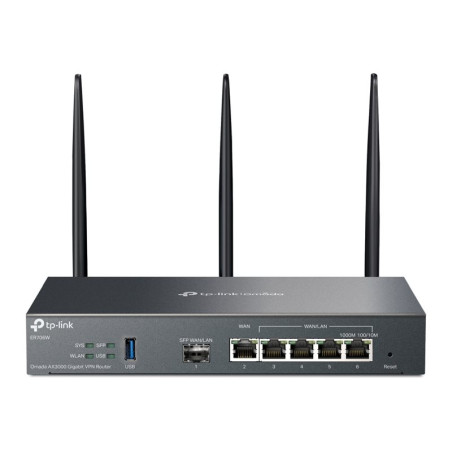 SafeStream Gigabit Multi-WAN VPN Router | ER706W | 802.1q | Ethernet LAN (RJ-45) ports 1 Gigabit SFP WAN Port, 1 Gigabit RJ45 WA