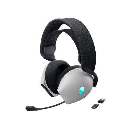 Dell Gaming Headset | Alienware Tri Mode AW725H | Bluetooth | Over-Ear | Microphone | Noise canceling | Wireless | Lunar Light