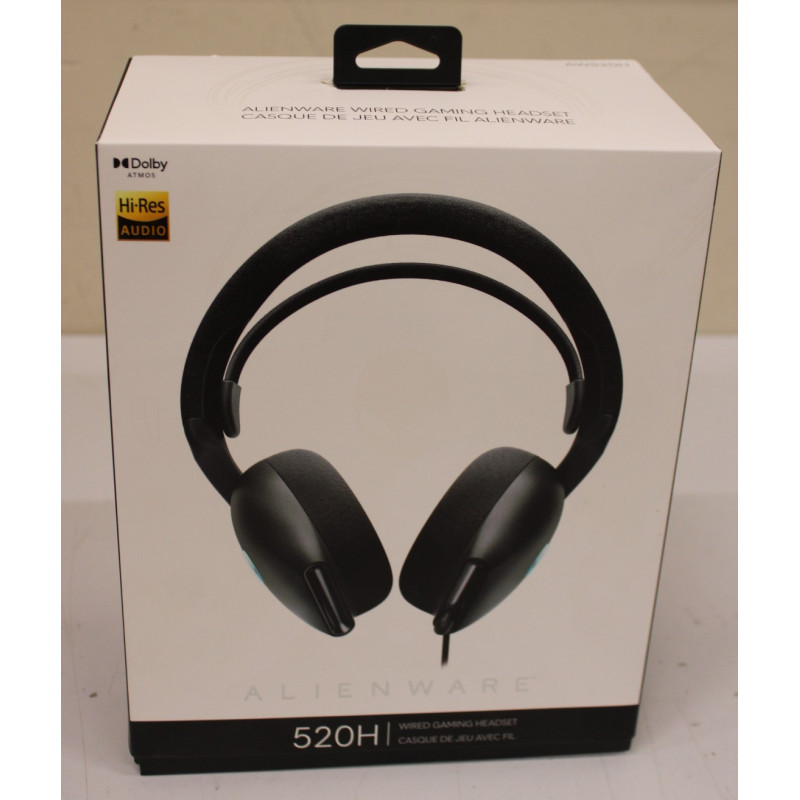SALE OUT. | Dell Alienware Wired Gaming Headset | AW520H | Wired | Over-Ear | USED, SCRATCHES, CABLE PROTECTION DAMAGED | Noise 