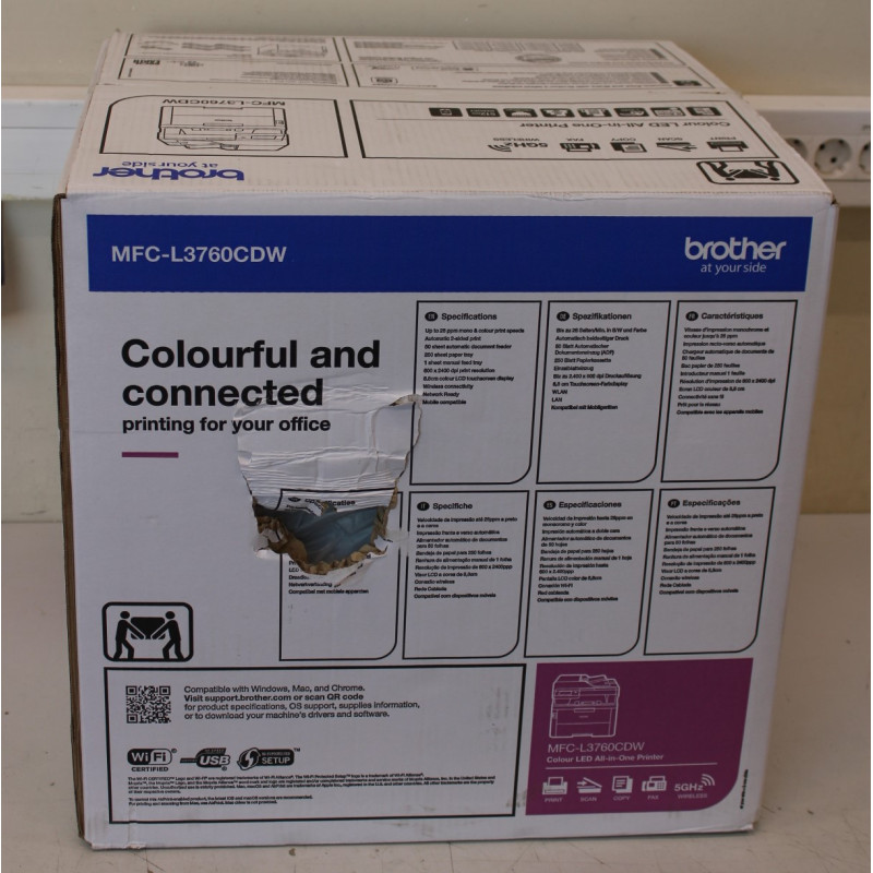 SALE OUT. Brother MFC-L3760CDW Color All-in-One LED Printer with Fax | Brother Multifunction Printer | MFC-L3760CDW | Laser | Co
