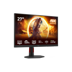 AOC | Q27G4SRU | 27 " | Fast IPS | QHD | 16:9 | 320 Hz | 0.3 ms | 2560 x 1440 pixels | 400 cd/m | HDMI ports quantity 2 | Black