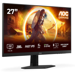 AOC | 27G4HRE | 27 " | Fast IPS | FHD | 16:9 | 200 Hz | 1 ms | 1920 x 1080 pixels | 300 cd/m | HDMI ports quantity 2 | Black