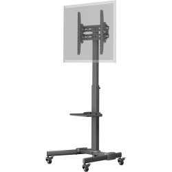 Goobay Floor stand | TV Presentation Stand Basic, Size L | Height adjustment | 37-70 " | Maximum weight (capacity) 35 kg | Black