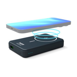 PORT CONNECT | USB-C external battery PD, Wireless Qi2 | 10000 mAh | Blue