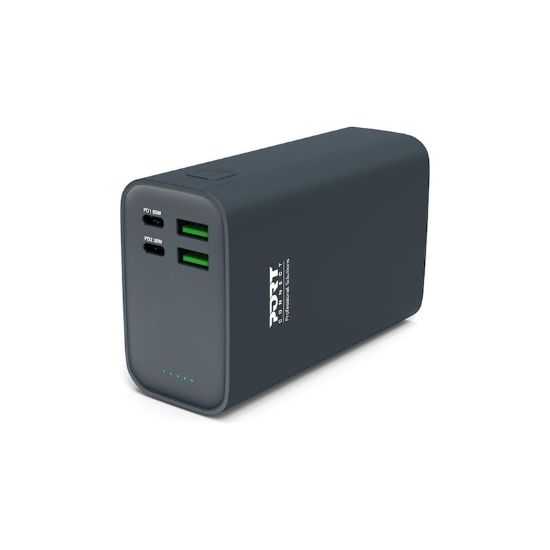 PORT CONNECT External USB-C battery PD | 26800 mAh | Blue