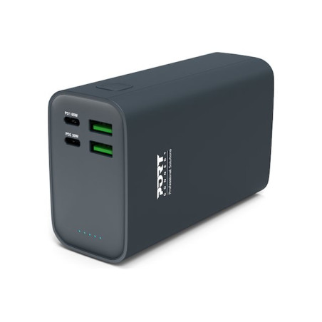 PORT CONNECT External USB-C battery PD | 26800 mAh | Blue