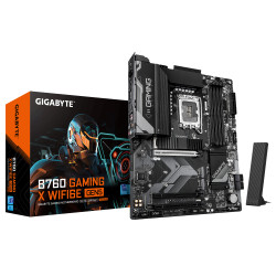 Gigabyte B760 G X WF6E GEN5 | Processor family Intel | Processor socket LGA1700 | DDR5 | Supported hard disk drive interfaces M.