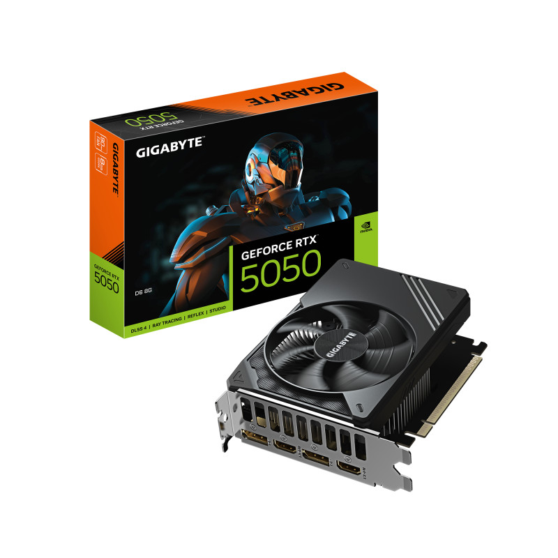 Gigabyte GeForce RTX 5050 D6 8G | NVIDIA | 8 GB | GeForce RTX 5050 | GDDR6 | HDMI ports quantity 2 | PCI-E 5.0