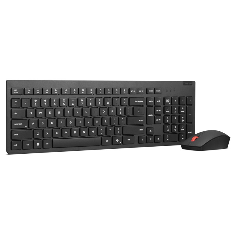 Lenovo Essential Wireless Combo Keyboard & Mouse Gen2 | Keyboard and Mouse Set | Wireless | Mouse included | US | Black
