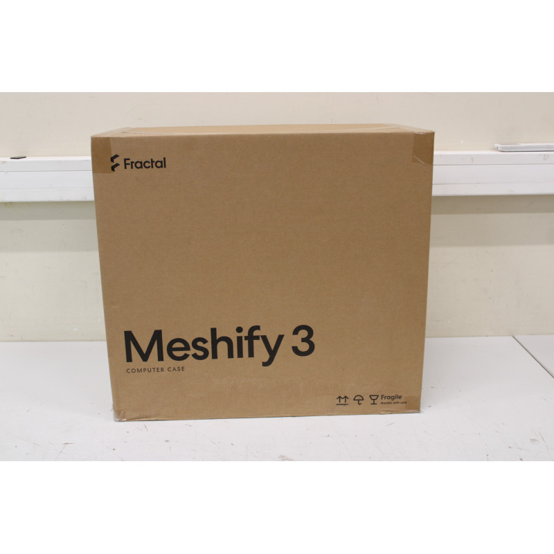 SALE OUT. Fractal Design Meshify 3 Ambience Pro RGB White TG | Fractal Design Meshify 3 | Ambience Pro RGB White TG Clear Tint |