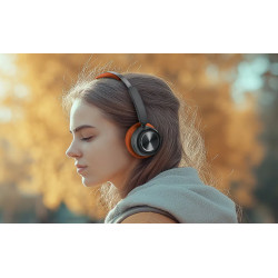 Muse Stereo Headphones | M-271 BO | Bluetooth | Red/Black