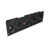 Lanberg Vertical Ventilation Panel 19" 3U for Rack three Fans 230V | AK-1506-B | Black