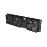 Lanberg Vertical Ventilation Panel 19" 3U for Rack three Fans 230V | AK-1506-B | Black