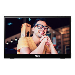 AOC 16T3EA | 16 " | IPS | FHD | 16:9 | 60 Hz | 4 ms | 1920 x 1080 pixels | 250 cd/m | Black