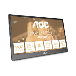 AOC 16T3EA | 16 " | IPS | FHD | 16:9 | 60 Hz | 4 ms | 1920 x 1080 pixels | 250 cd/m | Black