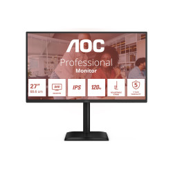 AOC Q27E4U | 27 " | IPS | QHD | 16:9 | 120 Hz | 4 ms | 2560 x 1440 pixels | 350 cd/m | HDMI ports quantity 1