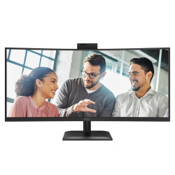 AOC CU34E4CW | 34 " | VA | UWQHD | 120 Hz | 4 ms | 3440 x 1440 pixels | 350 cd/m | HDMI ports quantity 2 | Black