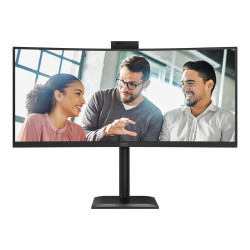 AOC CU34E4CW | 34 " | VA | UWQHD | 120 Hz | 4 ms | 3440 x 1440 pixels | 350 cd/m | HDMI ports quantity 2 | Black