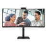 AOC CU34E4CW | 34 " | VA | UWQHD | 120 Hz | 4 ms | 3440 x 1440 pixels | 350 cd/m | HDMI ports quantity 2 | Black