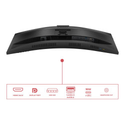 AOC CU34E4CW | 34 " | VA | UWQHD | 120 Hz | 4 ms | 3440 x 1440 pixels | 350 cd/m | HDMI ports quantity 2 | Black