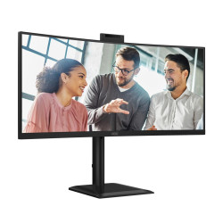 AOC CU34E4CW | 34 " | VA | UWQHD | 120 Hz | 4 ms | 3440 x 1440 pixels | 350 cd/m | HDMI ports quantity 2 | Black