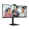 AOC CU34E4CW | 34 " | VA | UWQHD | 120 Hz | 4 ms | 3440 x 1440 pixels | 350 cd/m | HDMI ports quantity 2 | Black
