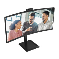 AOC CU34E4CW | 34 " | VA | UWQHD | 120 Hz | 4 ms | 3440 x 1440 pixels | 350 cd/m | HDMI ports quantity 2 | Black