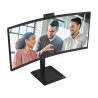 AOC CU34E4CW | 34 " | VA | UWQHD | 120 Hz | 4 ms | 3440 x 1440 pixels | 350 cd/m | HDMI ports quantity 2 | Black
