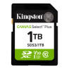 Kingston Canvas Select Plus | 1000 GB | SD | Flash memory class Class 10, UHS-I, U1/U3, Video Class 10/30