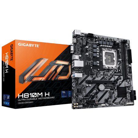 Gigabyte H810M H | Processor family Intel | Processor socket LGA1851 | DDR5 | Supported hard disk drive interfaces SATA, M.2 | N