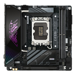 Gigabyte Z890I AORUS ULTRA | Processor family Intel | Processor socket LGA1851 | DDR5 | Supported hard disk drive interfaces M.2