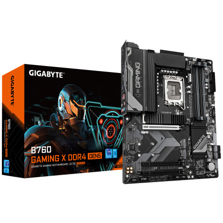 Gigabyte B760 GAMING X DDR4 GEN5 | Processor family Intel | Processor socket LGA1700 | DDR4 | Supported hard disk drive interfac